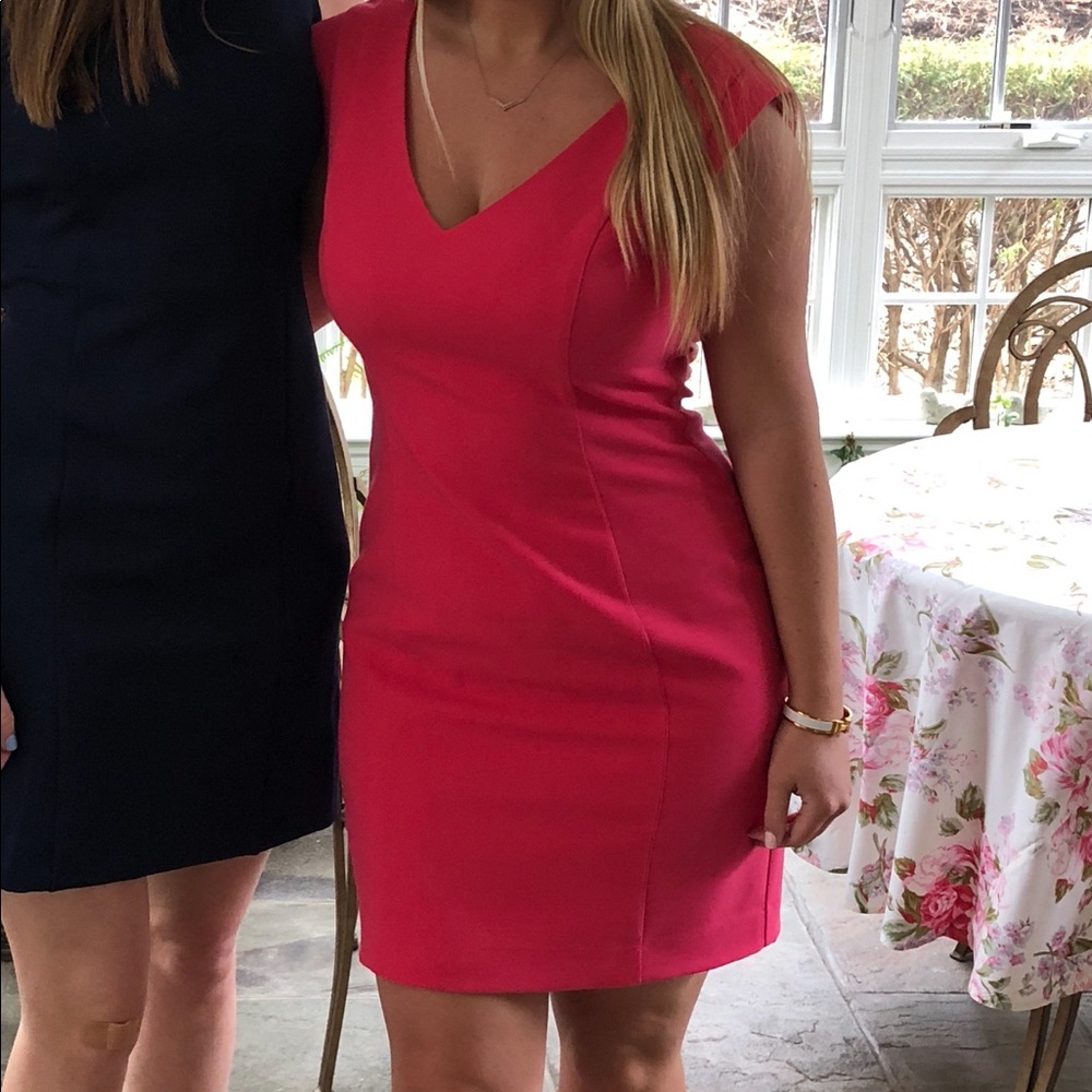 Black Halo Pink Sleeveless Dress